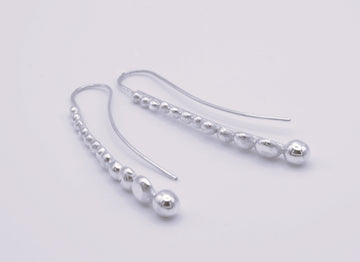 Silver Ball Earrings