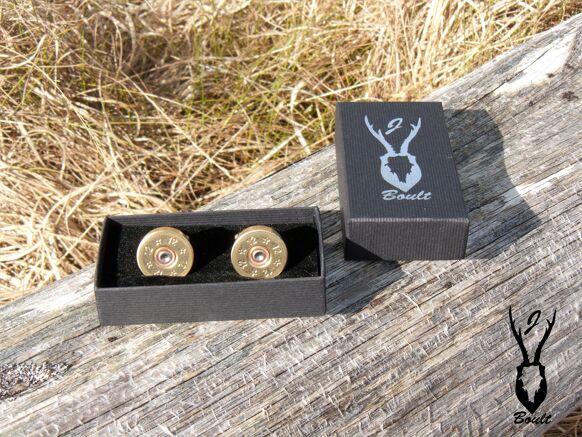 Upcycled shotgun cartridge cufflinks - 12 bore - From Suzie’s